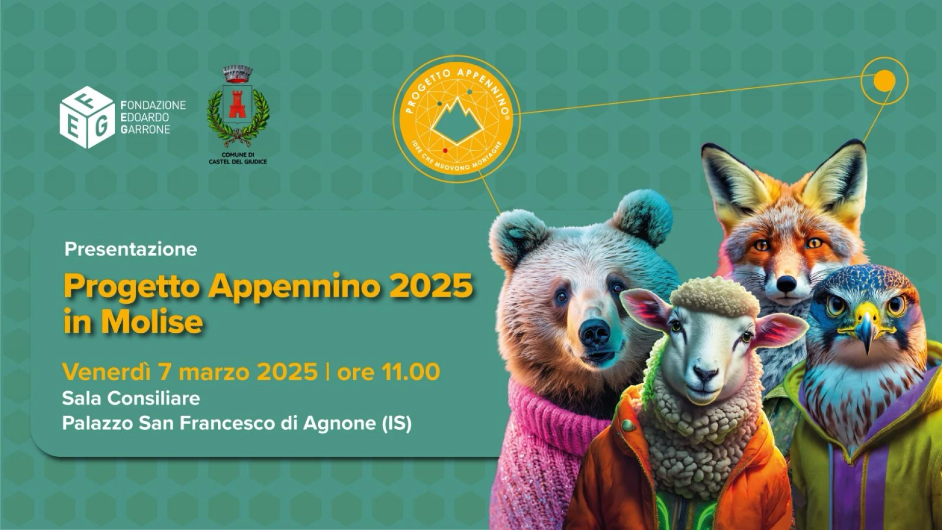 Agnone: Presentazione Progetto Appennino 2025 in Molise.Venerdì 7 marzo 2025 | ore 11.00 Palazzo San Francesco di Agnone (IS)